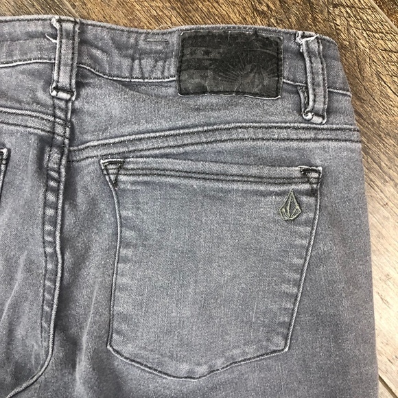 Volcom Pistol Gray Jeggings Jeans Pants ((size 7)) - Picture 3 of 8